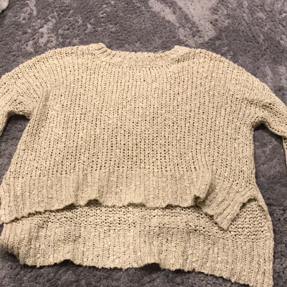 Cream knit sweater